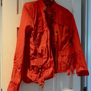 Linea Domani ladies summer windbreaker jacket size 14. Tomato red.